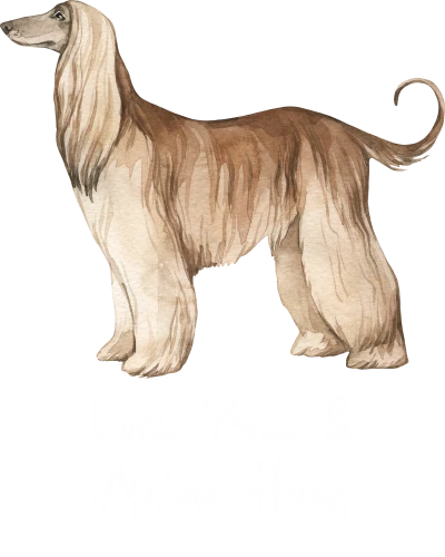 Afghan Hound Dog Printed