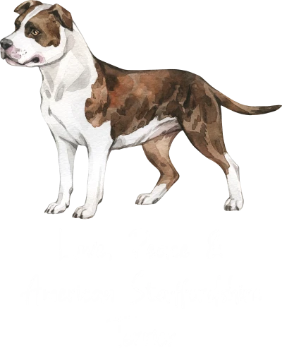 American Staffordshire Terrier Dog Printed