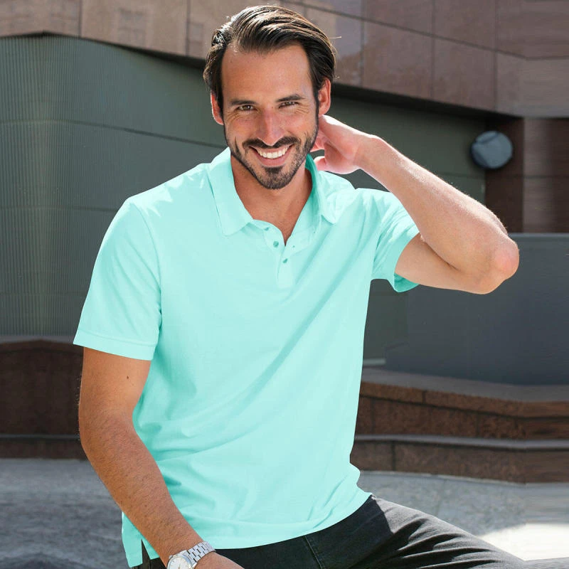 Aqua Plain Collar Polo T-shirt - 100% Cotton Unisex - 230 GSM