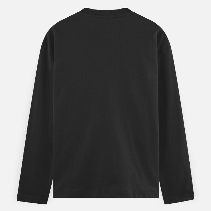 Black Plain Full Sleeve Round Neck T-shirt product image
