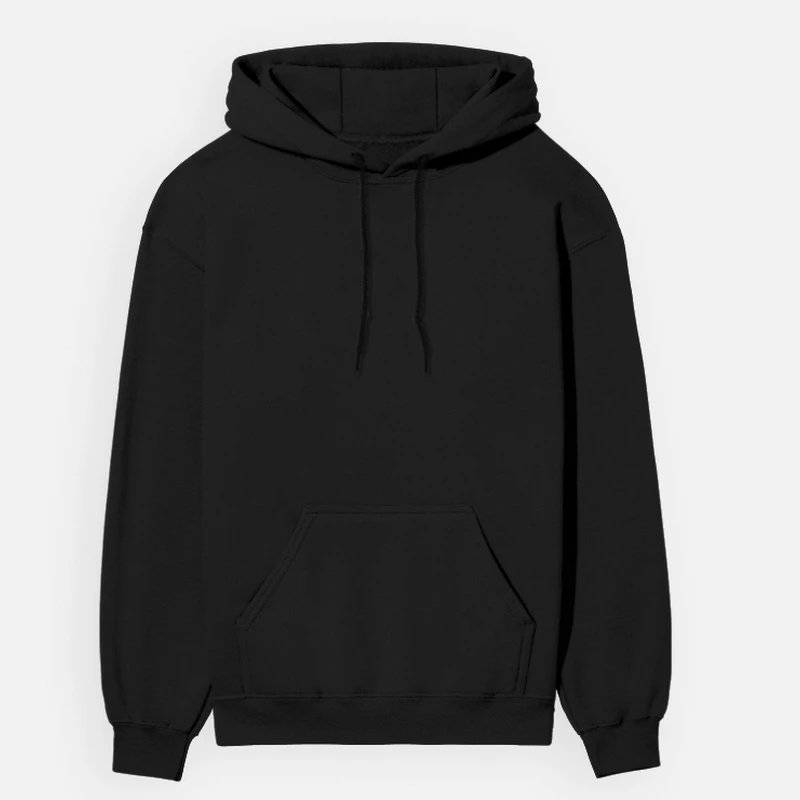 Black Plain Hoodie - Unisex