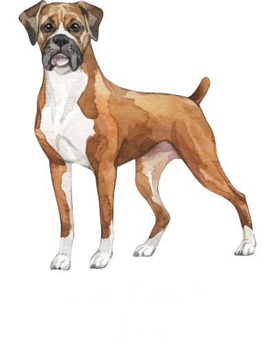 Boxer Dog Printed