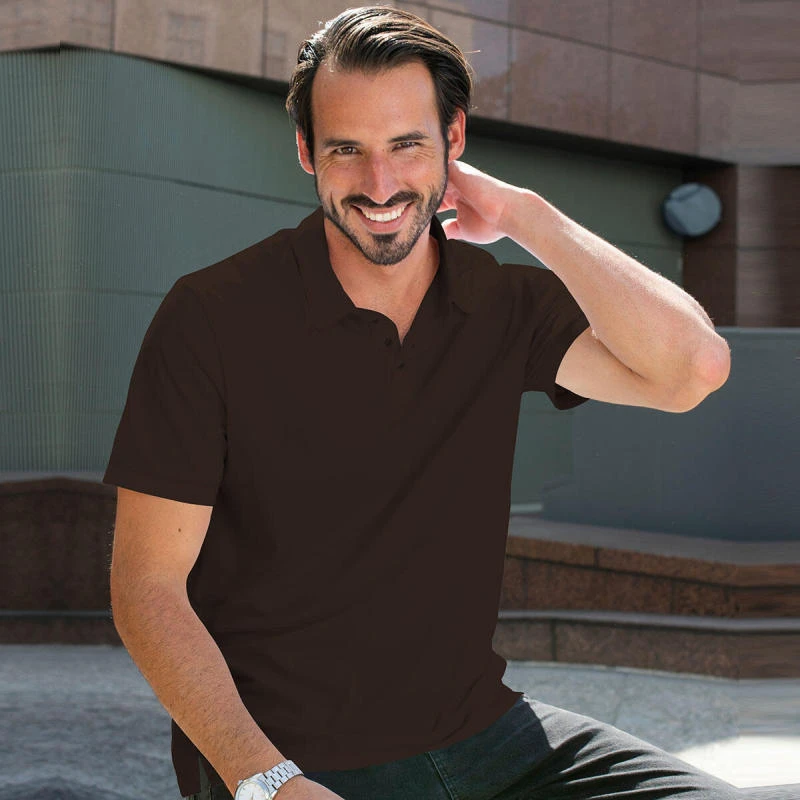 Cocoa Plain Collar Polo T-shirt - 100% Cotton Unisex - 230 GSM product image