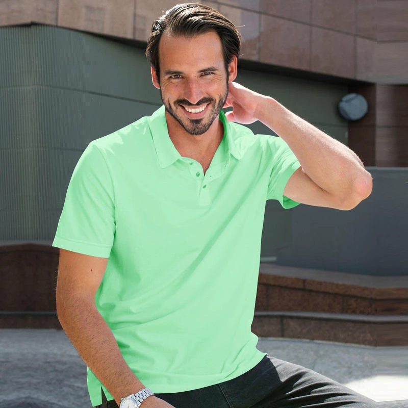 Coral Green Plain Collar Polo T-shirt - 100% Cotton Unisex - 230 GSM product image