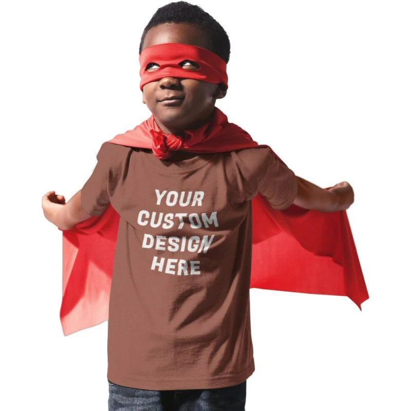 Custom Printed Kids Boys Round Neck T-shirt