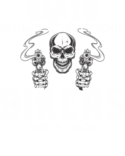 Death Stares At Everyone Bikers Smile Back