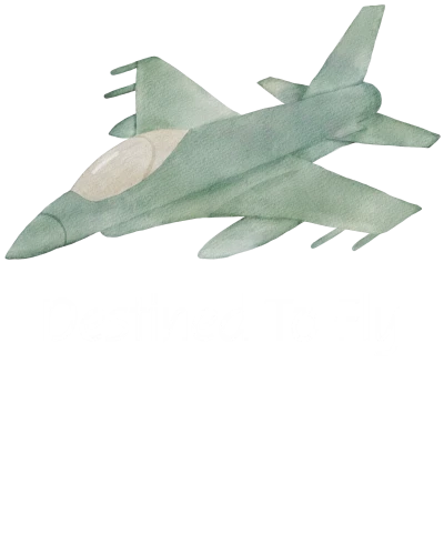 Destined To Fly Jet Airplane Printed
