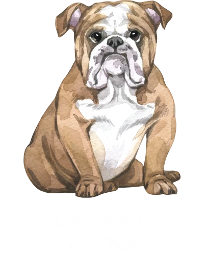 English Bulldog Dog Printed