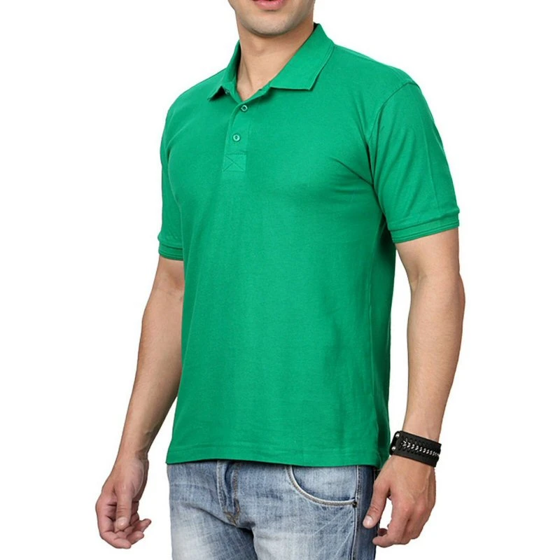 Flag Green Plain Collar Polo T-shirt - 100% Cotton Unisex - 240 GSM product image