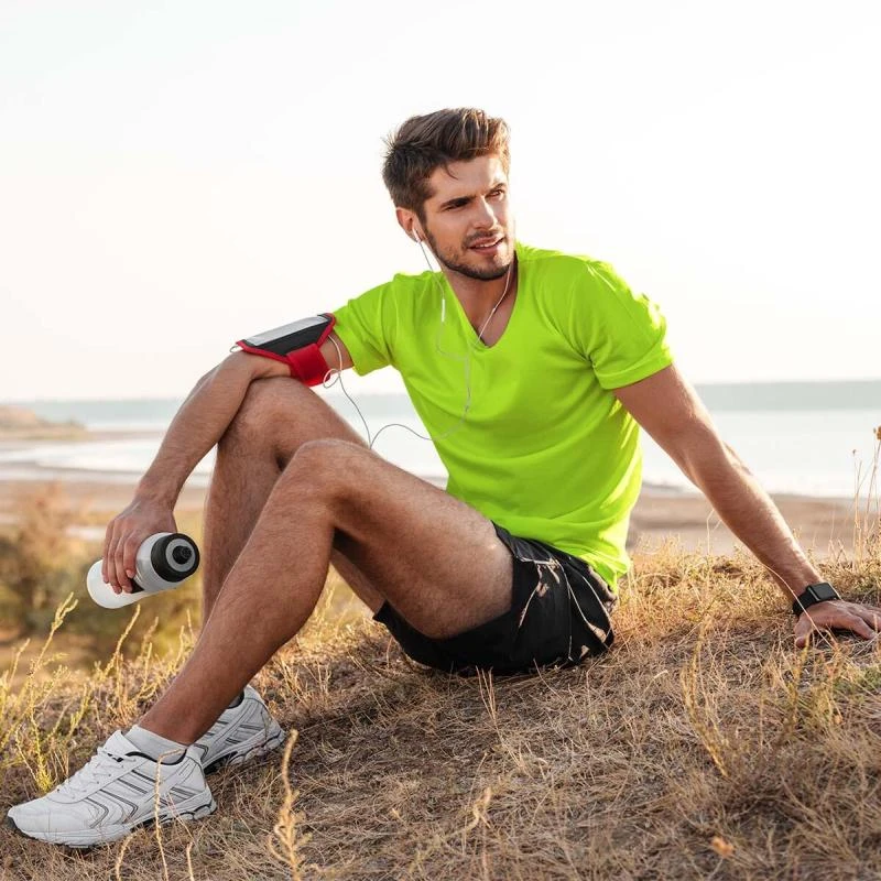 Flourescent Green Plain Sports Dry Fit Round Neck T-shirt - Unisex product image