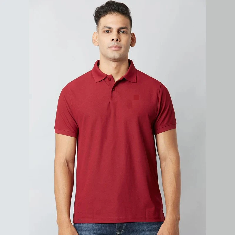 French Wine Plain Mars Dry Fit Collar Polo T-shirt