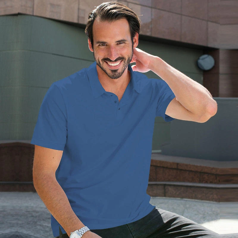 Imperial Blue Plain Collar Polo T-shirt - 100% Cotton Unisex - 230 GSM product image