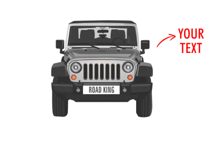 Jeep Custom Number Plate T-Shirt