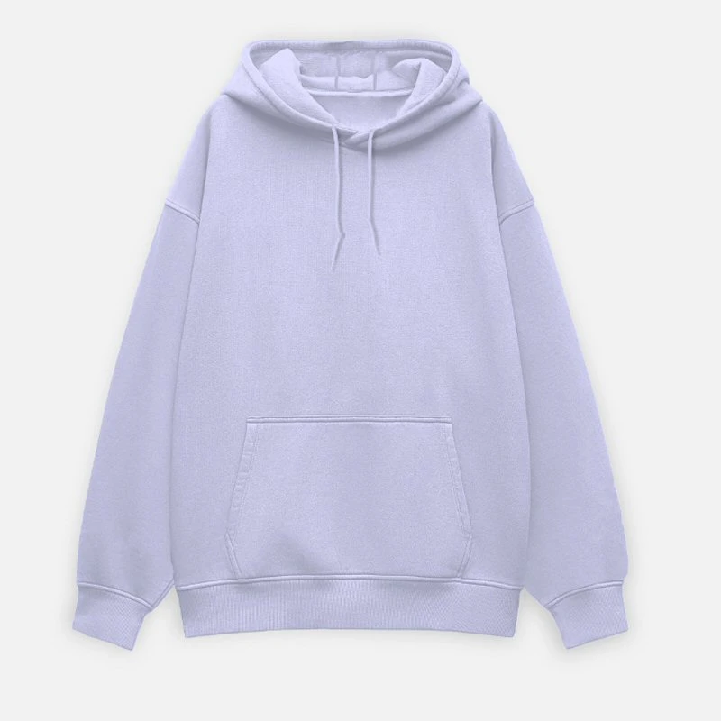 Lavender Plain Oversized Hoodie - Unisex Heavyweight 400 GSM Drop Shoulder