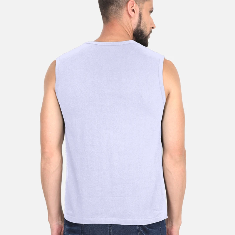 Lavender Plain Sleeveless T-shirt product image