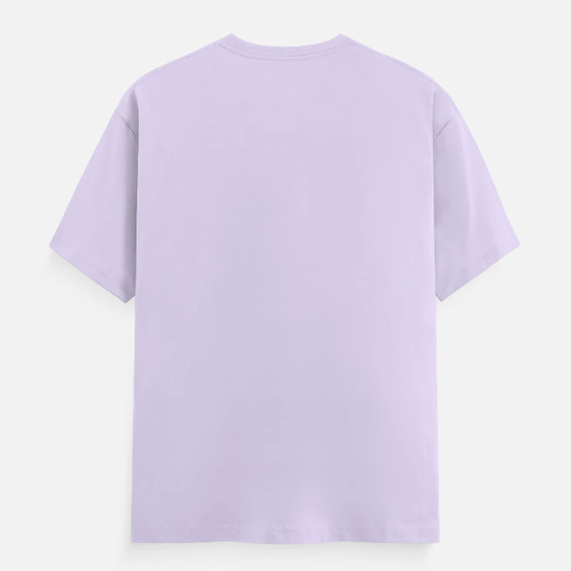 Lavender Unisex Plain Cotton Round Neck T-shirt product image