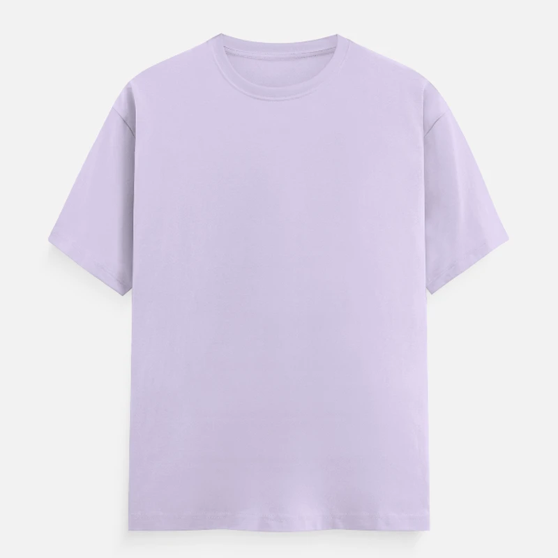 Lavender Plain Round Neck T-shirt - Unisex Regular Fit
