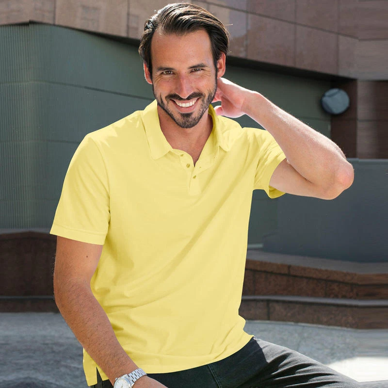 Lemon Plain Collar Polo T-shirt - 100% Cotton Unisex - 230 GSM product image