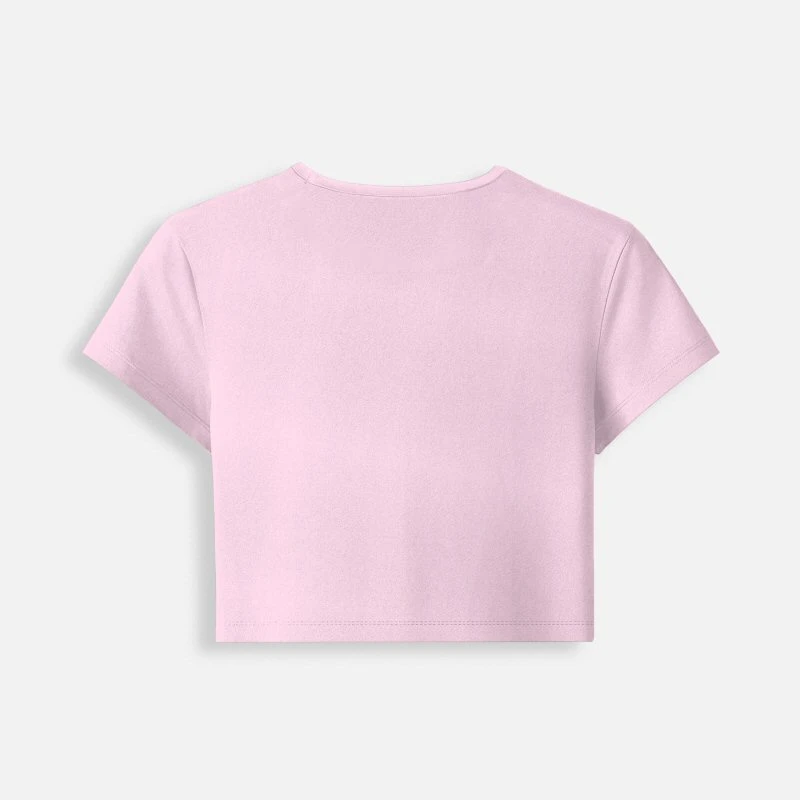 Light Baby Pink Plain Women Baby Tee product image