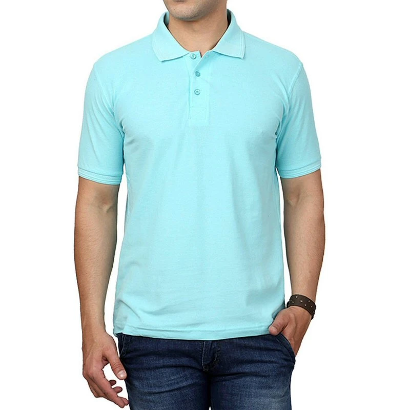 Mint Plain Collar Polo T-shirt - 100% Cotton Unisex - 200 GSM