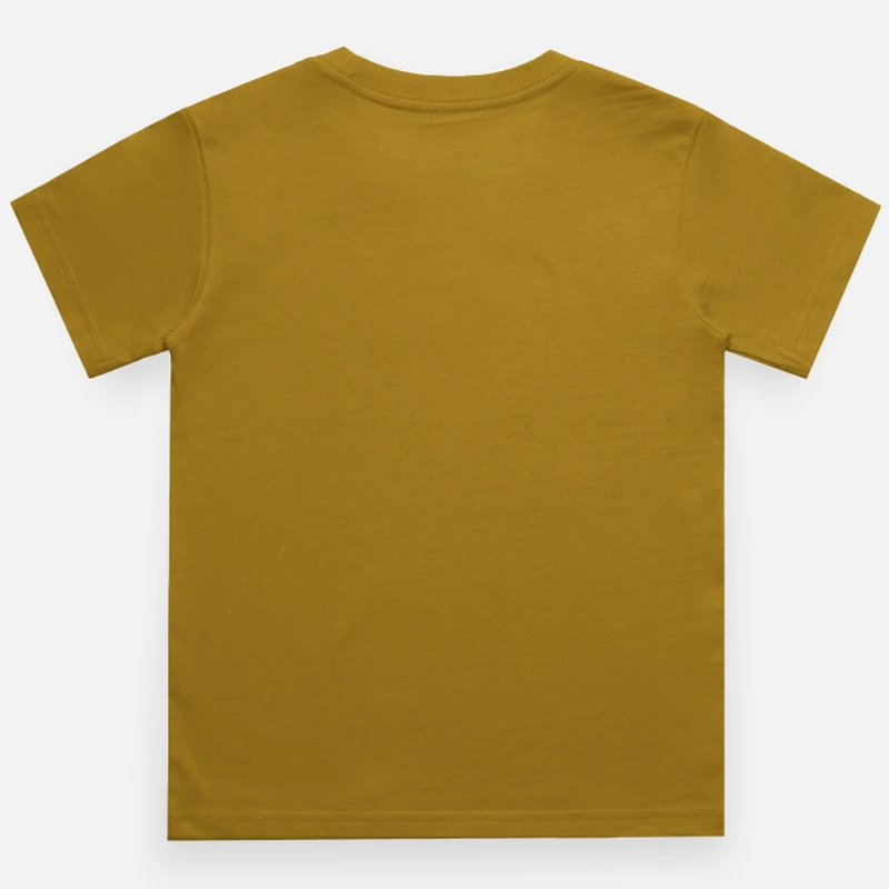 Mustard Yellow Kids Round Neck T-shirt product image