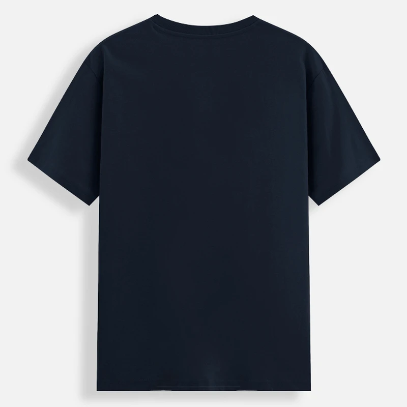Navy Cotton Stretch Round Neck T-shirt product image