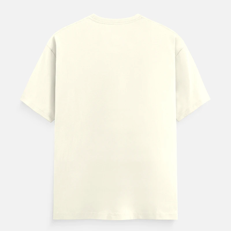 Off White Unisex Plain Cotton Round Neck T-shirt product image