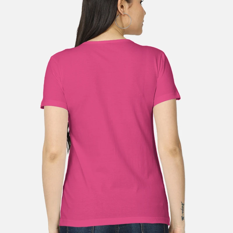 Pink Women Round Neck T-shirt product image