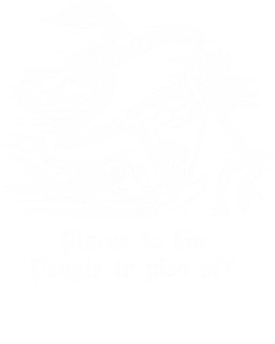 Places To Go People To Piss Off Skull Biker