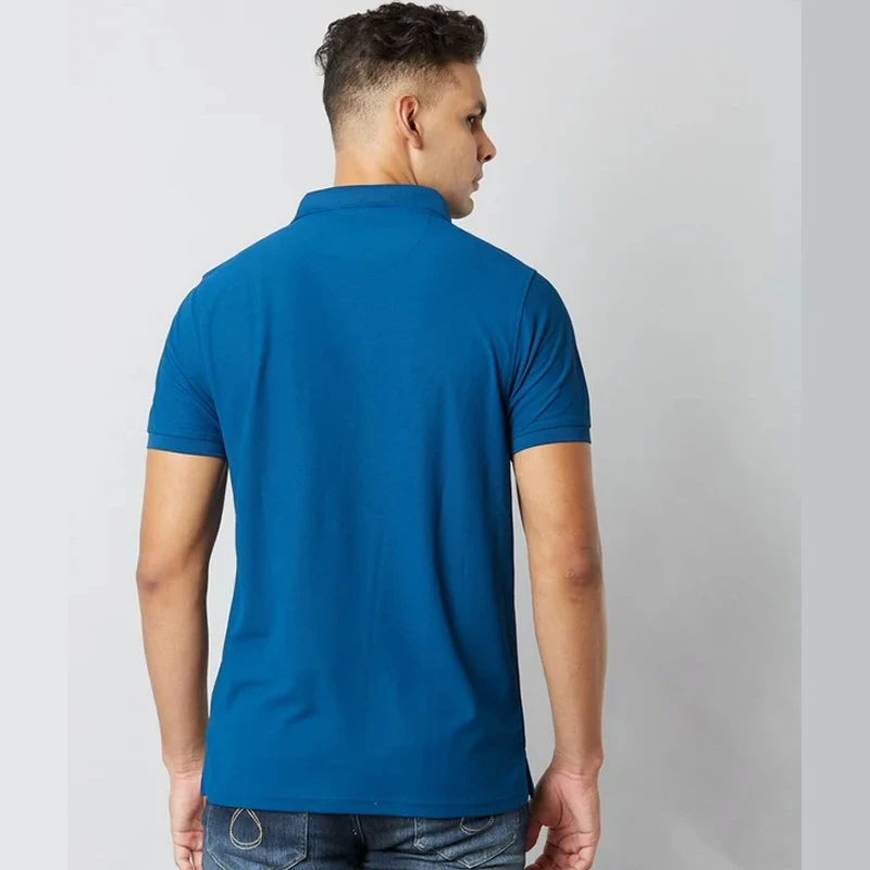 Rama Blue Plain Mars Dry Fit Collar Polo T-shirt product image