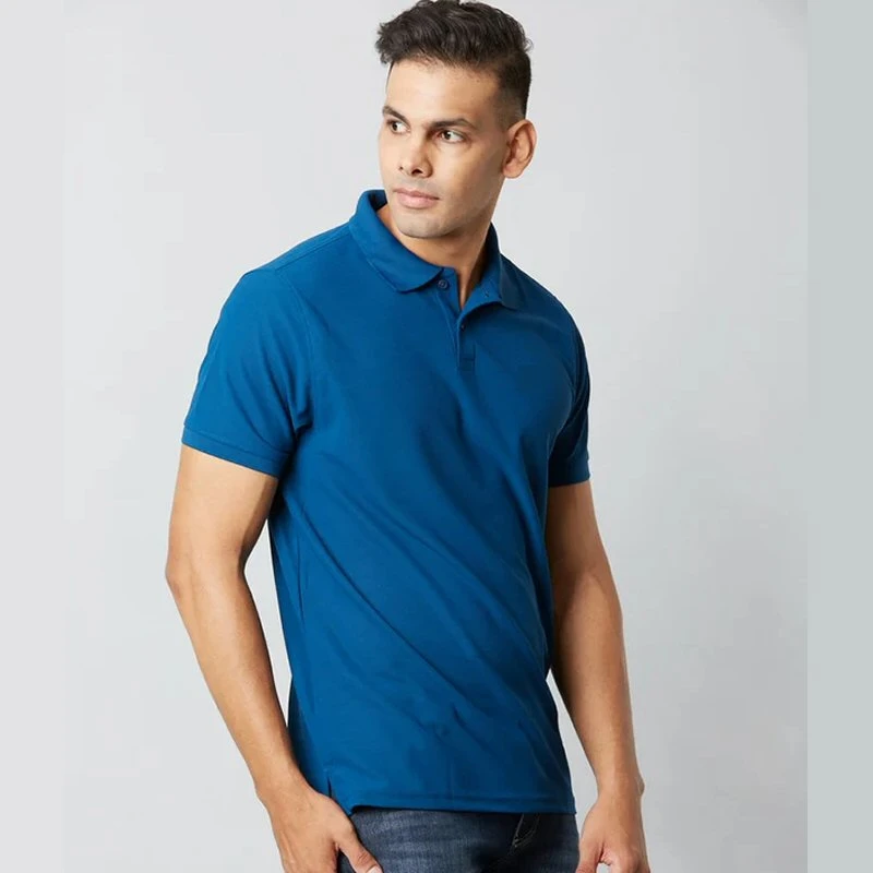 Rama Blue Plain Mars Dry Fit Collar Polo T-shirt product image