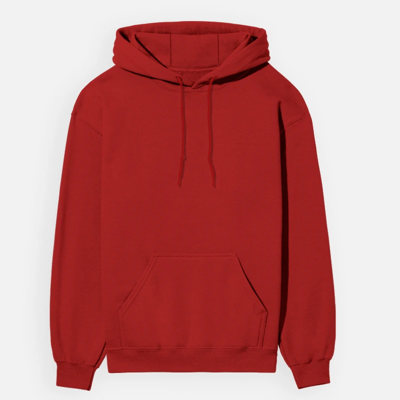 Red Plain Hoodie - Unisex