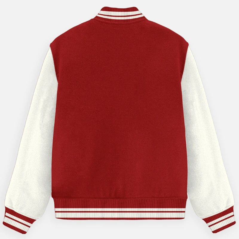 Red Plain Varsity Jacket - Unisex product image