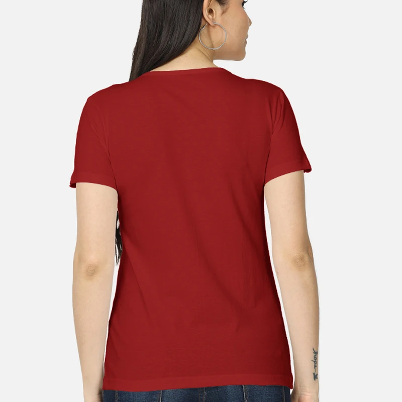 Red Women Round Neck T-shirt product image