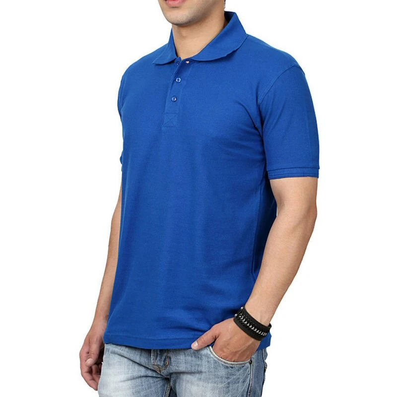 Royal Blue Plain Collar Polo T-shirt - 100% Cotton Unisex - 280 GSM product image