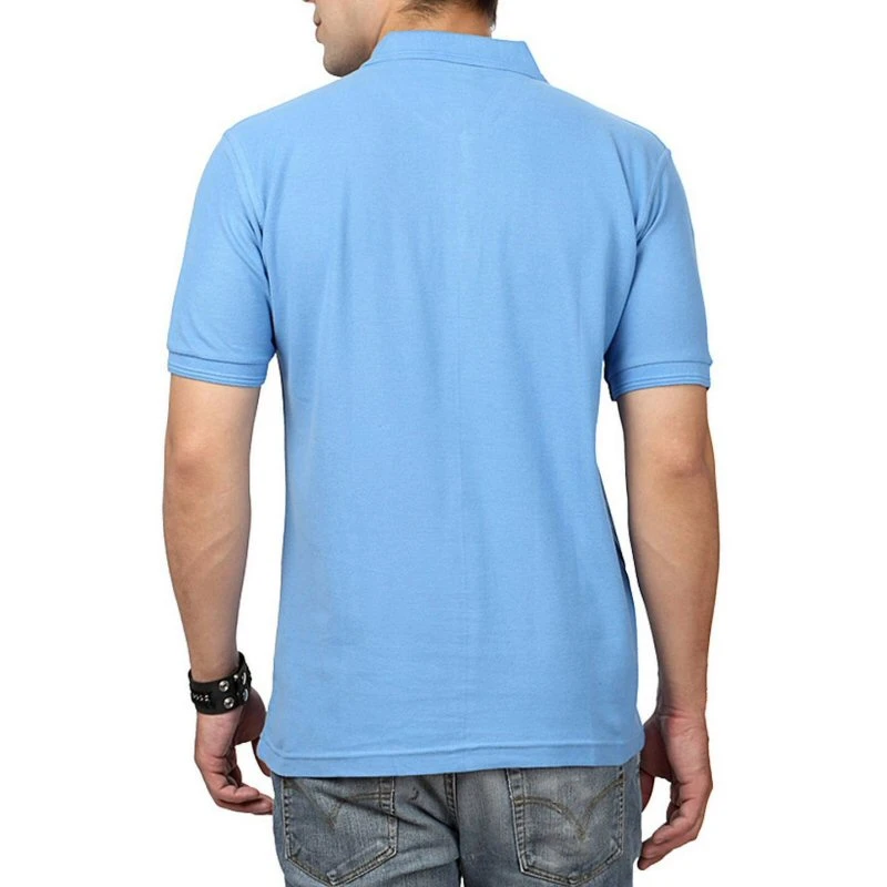 Sky Blue Plain Collar Polo T-shirt - 100% Cotton Unisex - 240 GSM product image