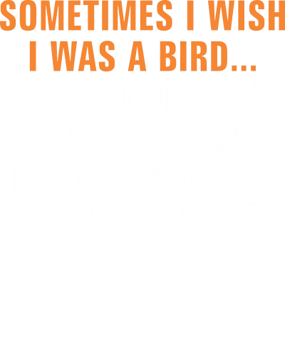 Sometime I Wish I Was A Bird So I Can Shit On People Heads Funny