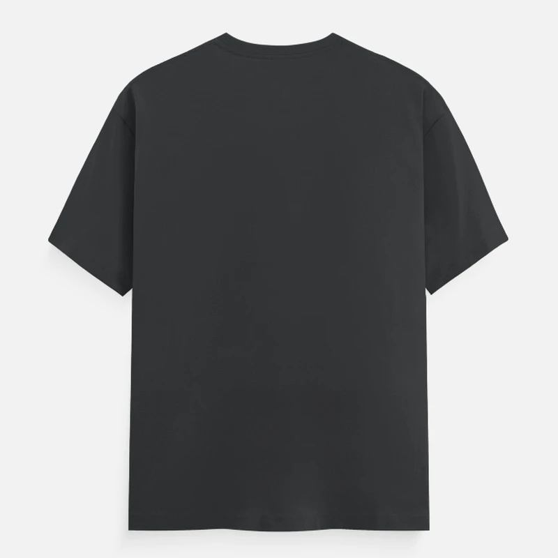 Steel Grey Unisex Plain Cotton Round Neck T-shirt product image