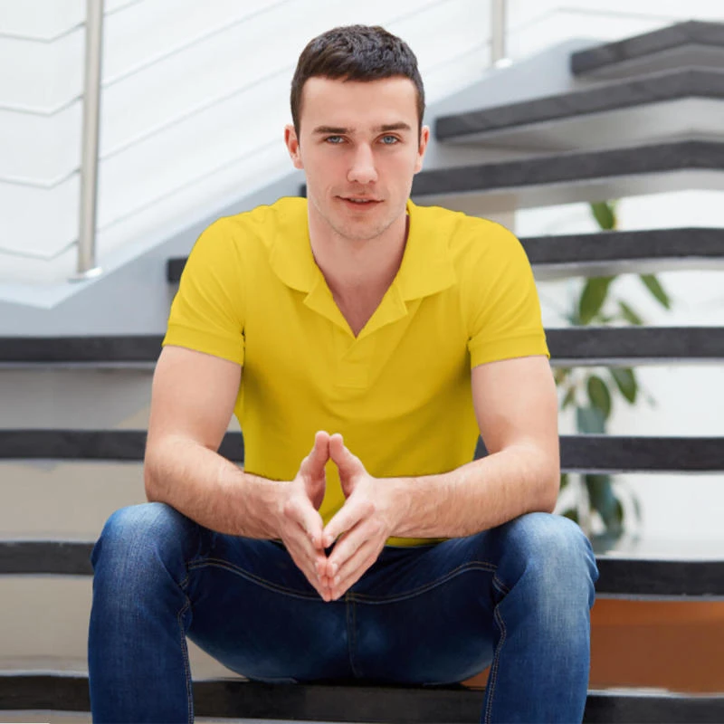 Sunflower Plain Collar Polo T-shirt - 100% Cotton Unisex - 260 GSM product image