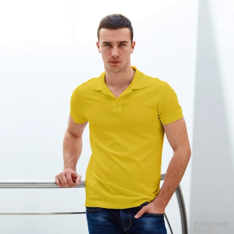 Sunflower Plain Collar Polo T-shirt - 100% Cotton Unisex - 260 GSM