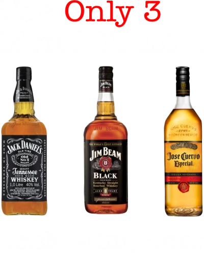 The Only 3 Men I Trust Jack Jim Jose Beer Funny Beer Alcohol Quotes