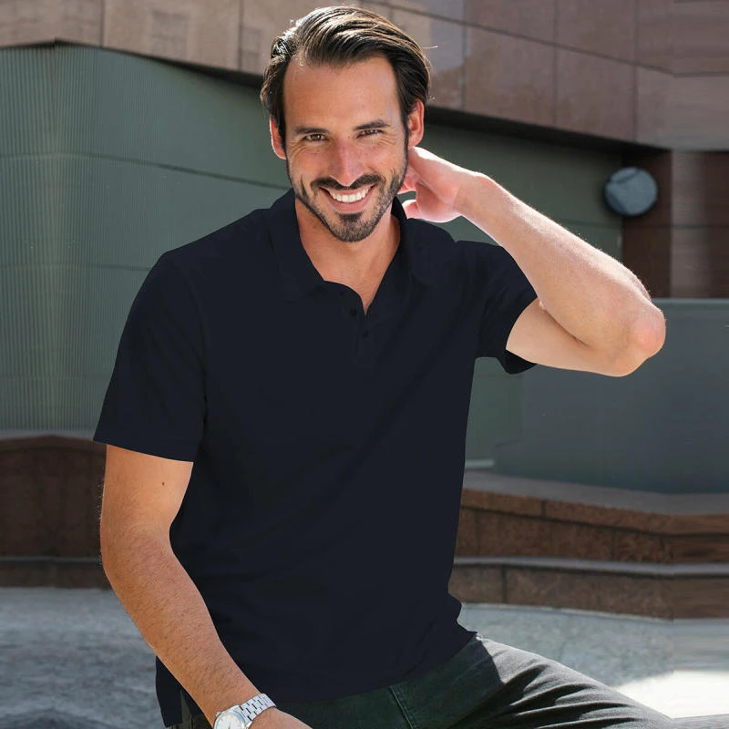 True Navy Plain Collar Polo T-shirt - 100% Cotton Unisex - 230 GSM product image