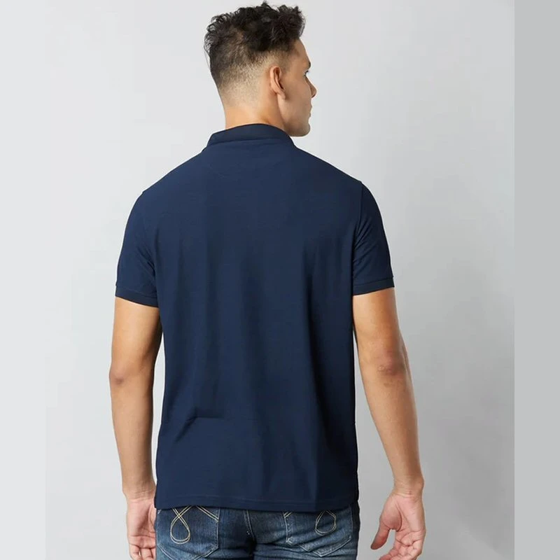 True Navy Plain Mars Dry Fit Collar Polo T-shirt product image