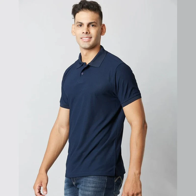 True Navy Plain Mars Dry Fit Collar Polo T-shirt product image