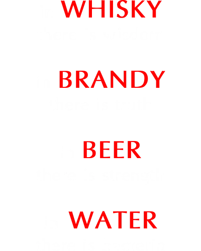 Whisky Brandy Beer Water Alcohol