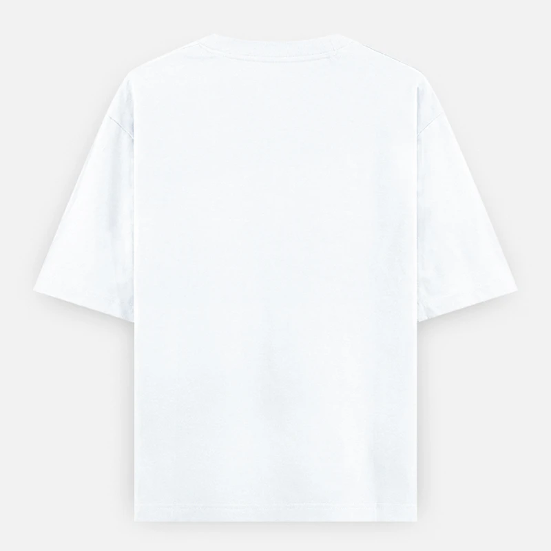 White Plain Oversized Round Neck T-Shirt product image