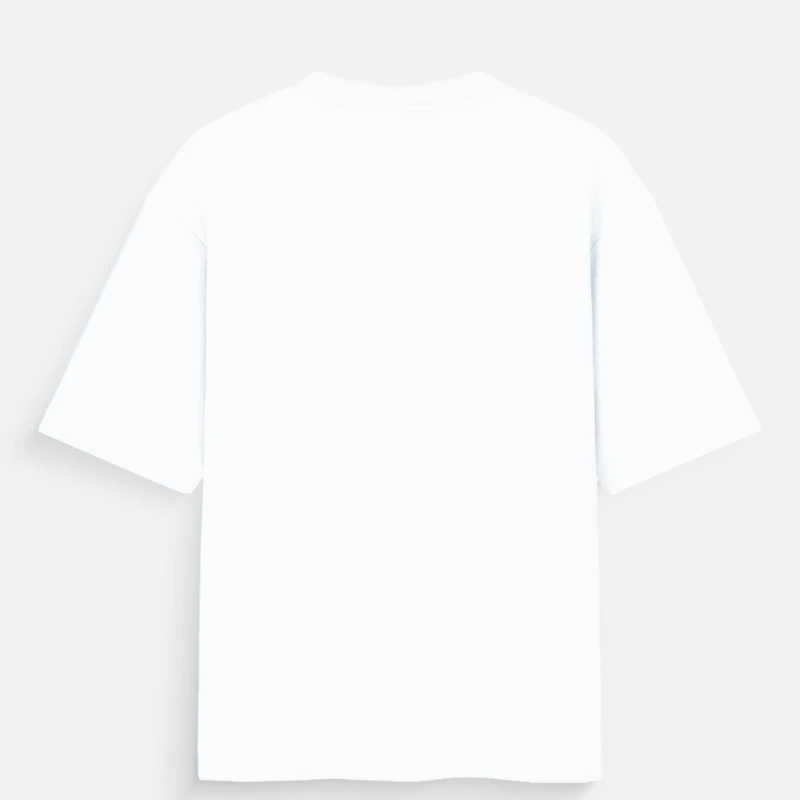 White Plain Oversized Round Neck T-Shirt product image