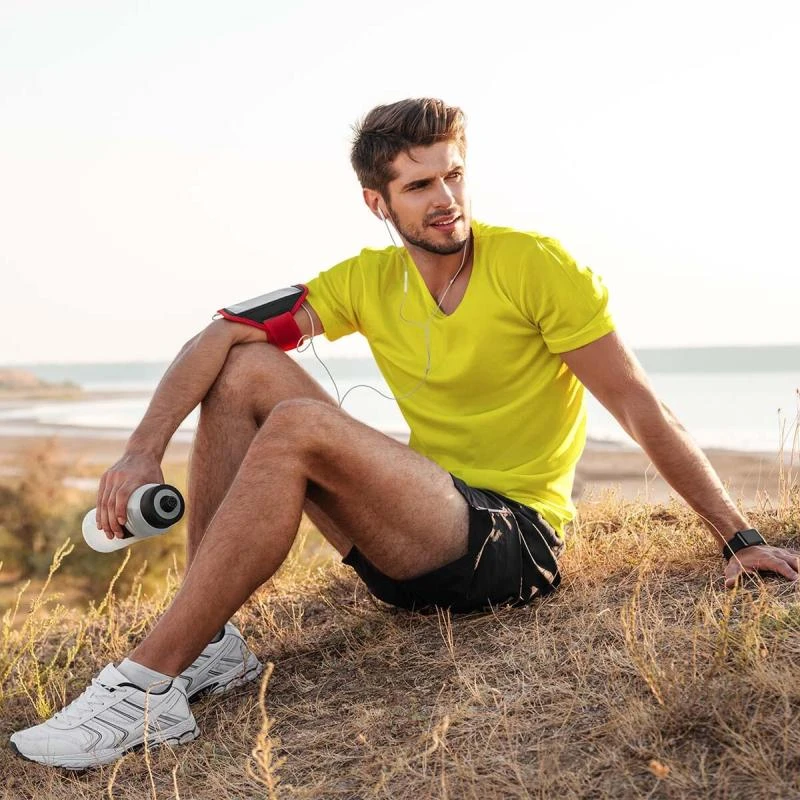 Yellow Plain Sports Dry Fit Round Neck T-shirt - Unisex product image